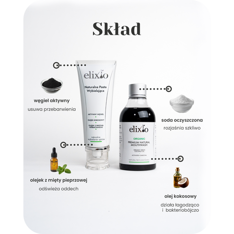 Olejek kokosowy i korektor V34 w zestawie Natural Duo Elixio