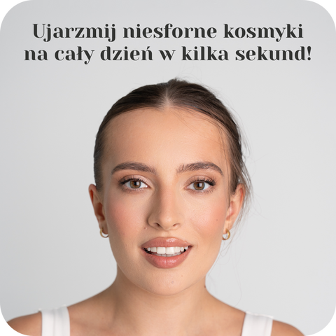 Wygładzenie odstających włosków na czubku głowy