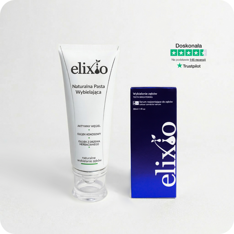 White Duo Elixio zestaw wybielający zęby pasta i korektor V34