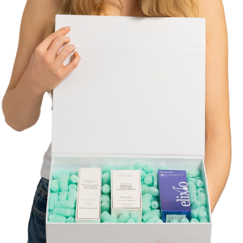 Ein elegantes Elixio-Set als Geschenk für die Mundhygiene