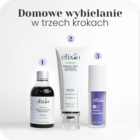 White Trio Elixio Set für die umfassende Lächelnpflege