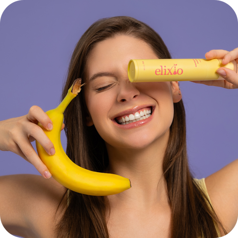 Elixio-Paste mit Bananengeschmack – Produktverpackung